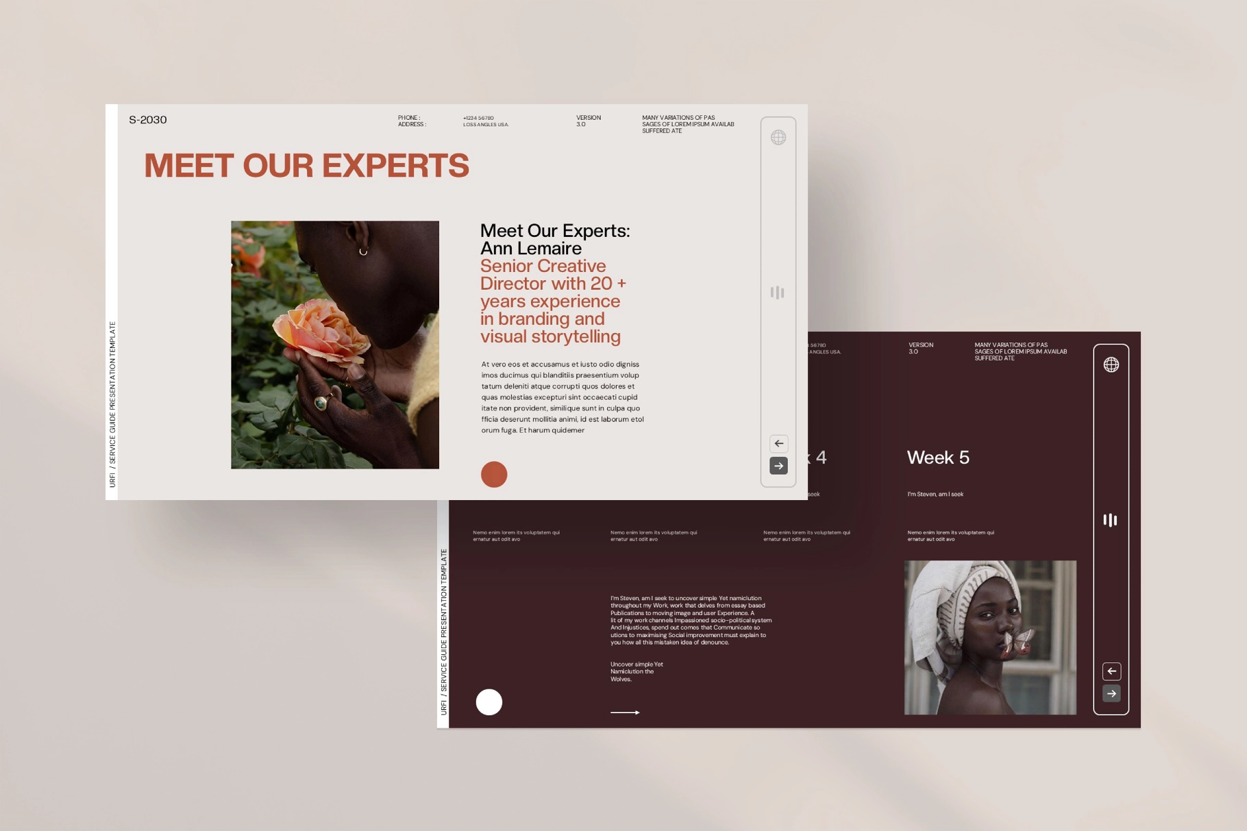 URFI - Services Guide Presentation Template