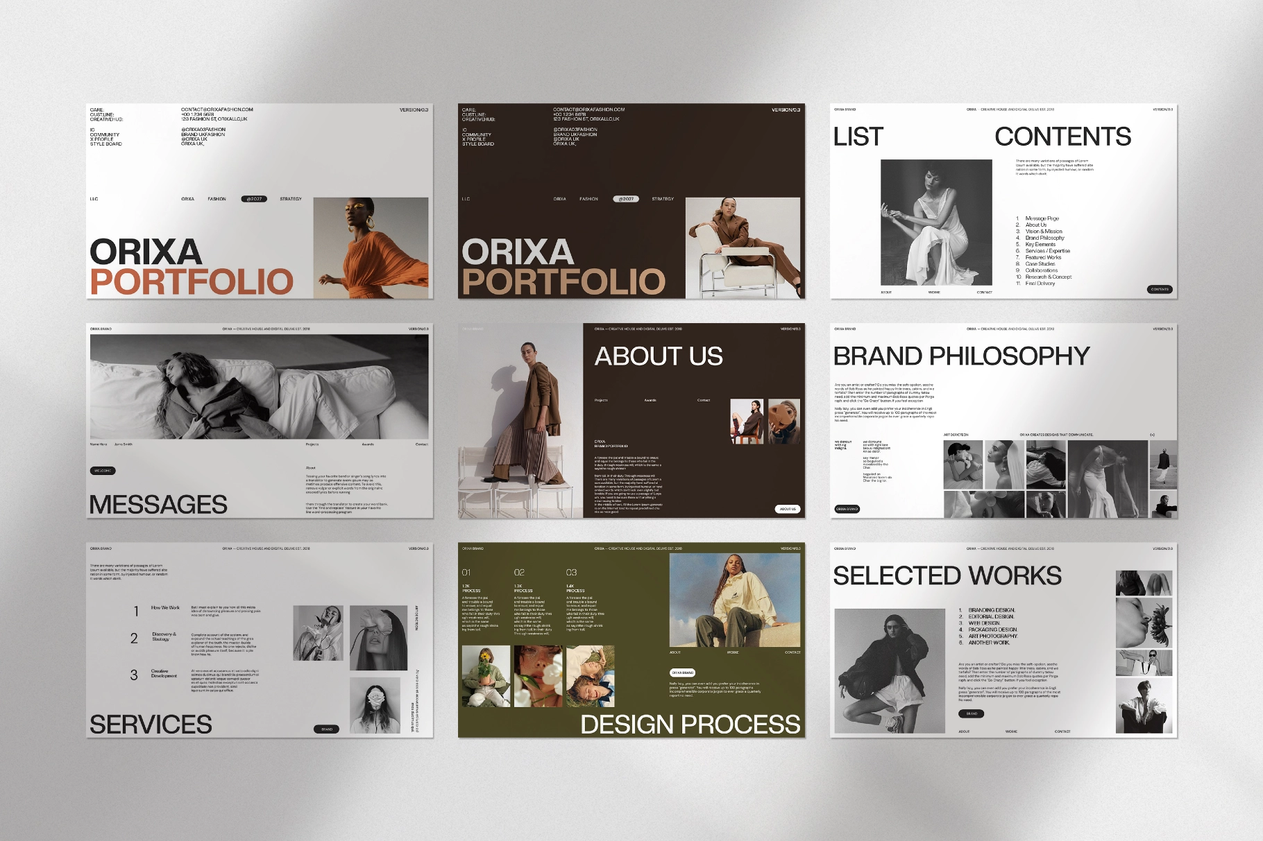 Orixa Portfolio Presentation Template