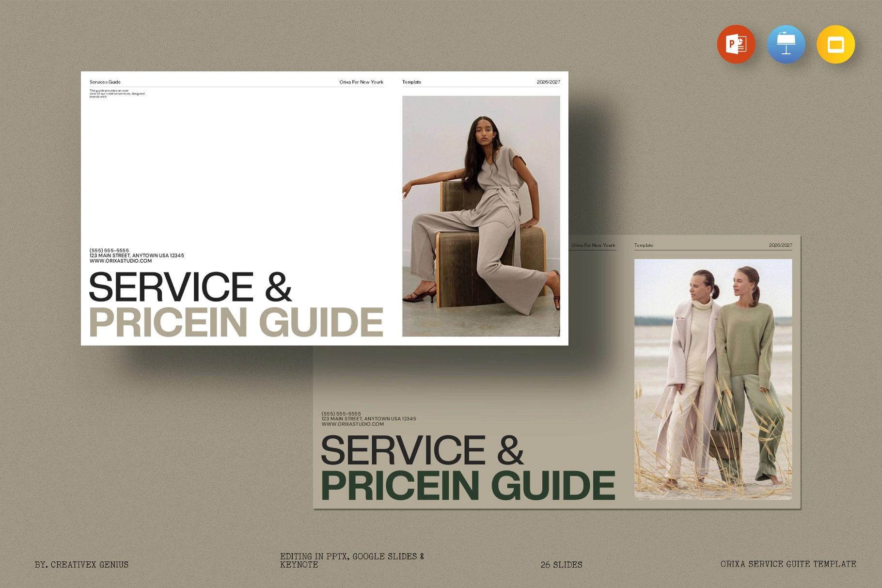 Orixa Service Guide Presentation Template