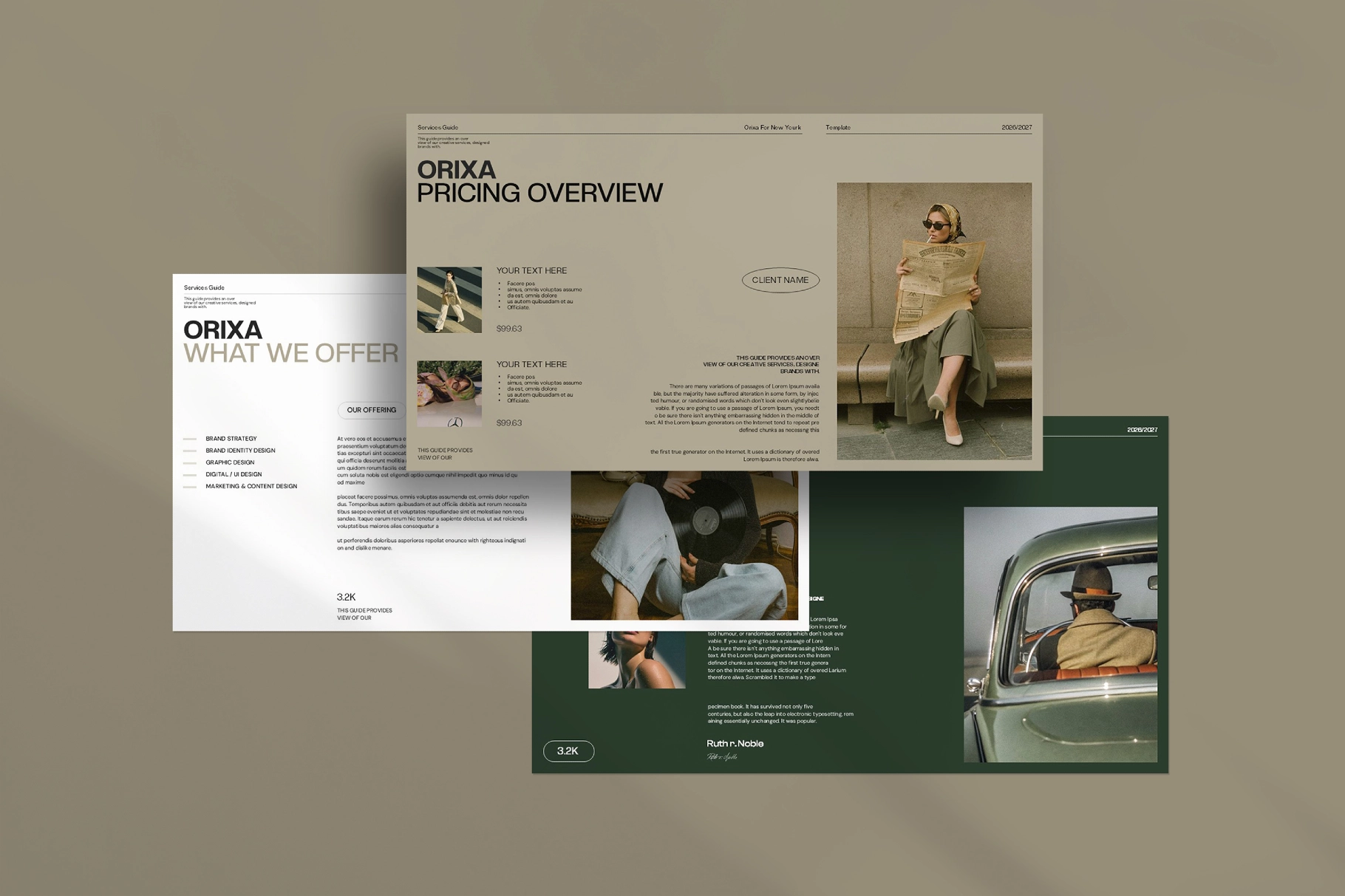 Orixa Service Guide Presentation Template