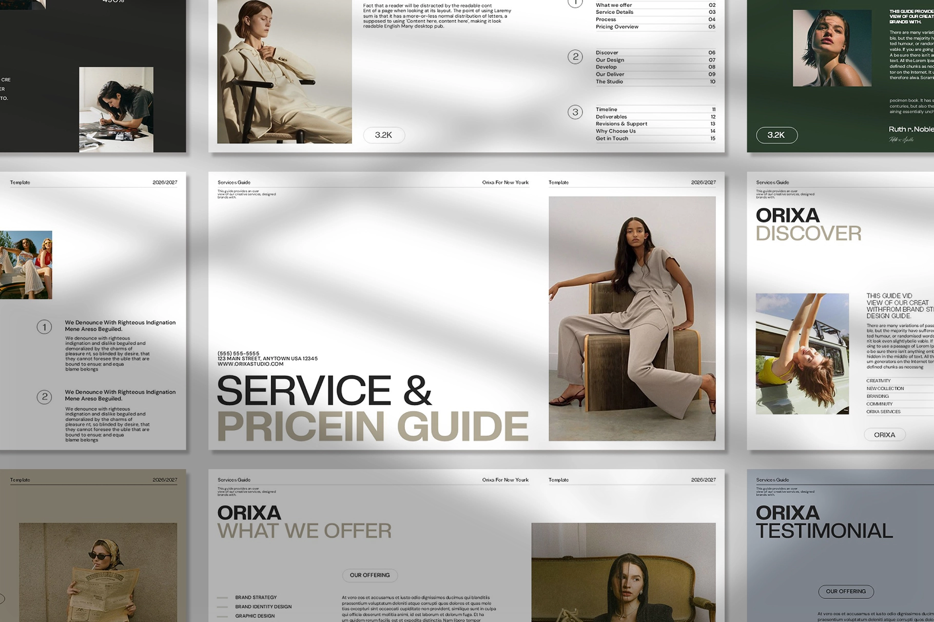Orixa Service Guide Presentation Template