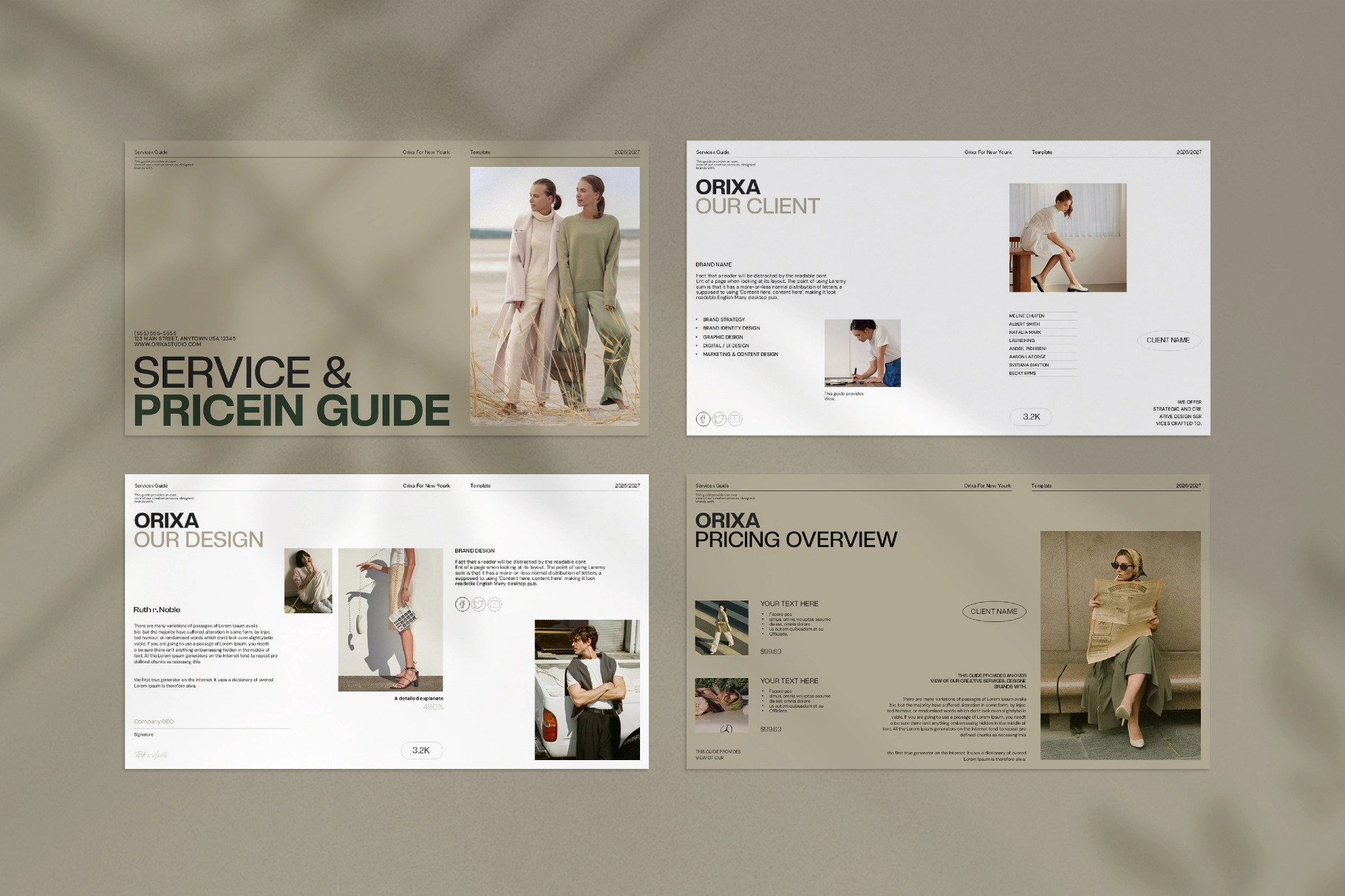 Orixa Service Guide Presentation Template