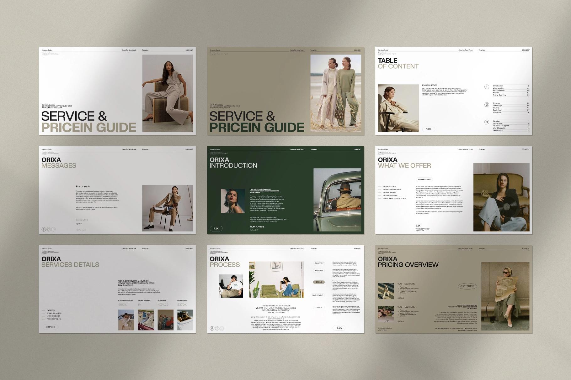 Orixa Service Guide Presentation Template