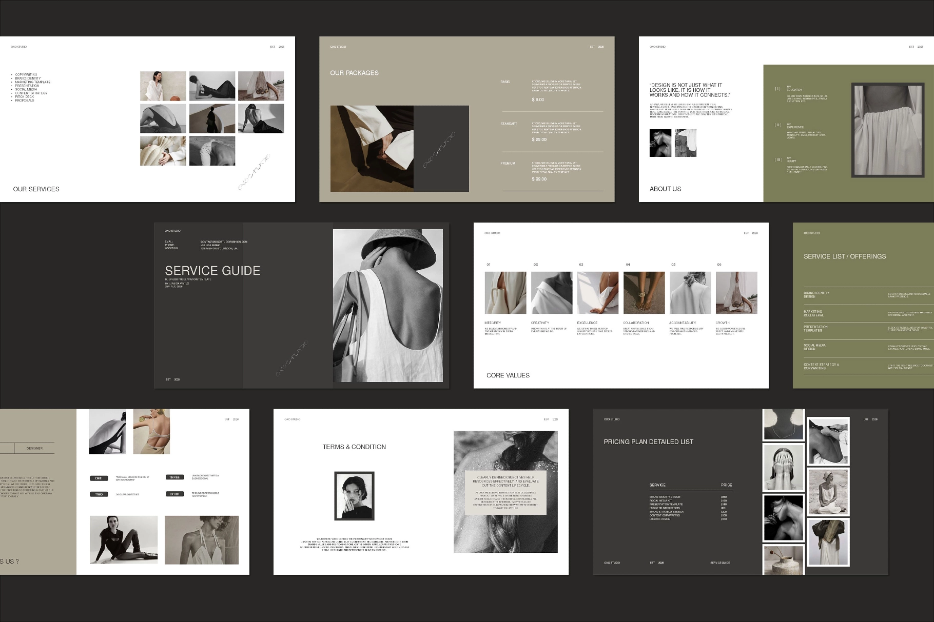 OXO | Service Guide Template