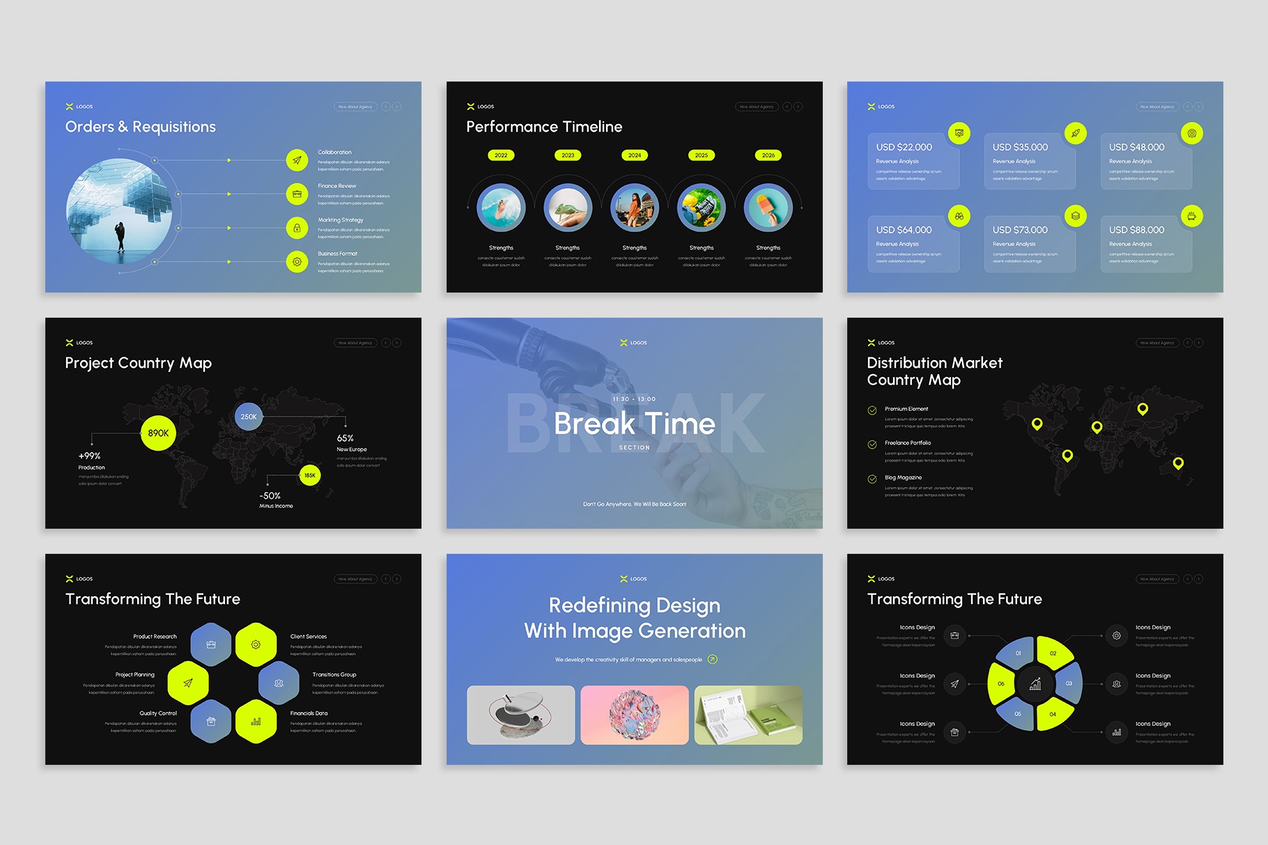 Berux Presentation Template Design