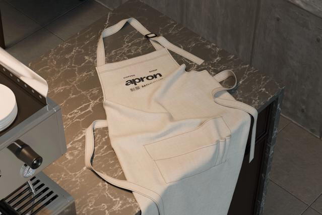 Professional Chef Apron Mockup