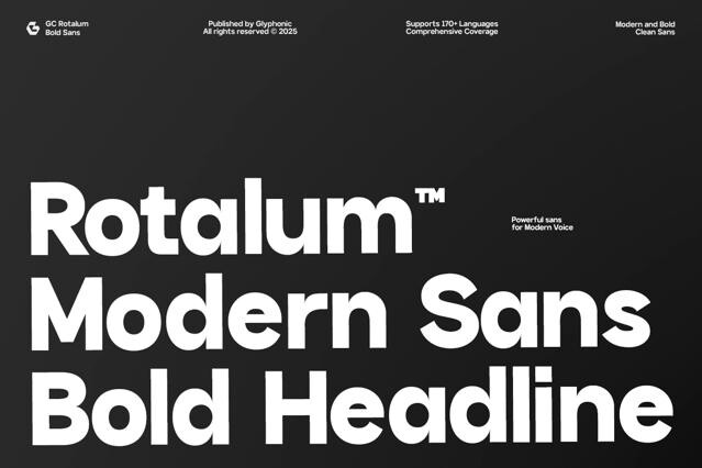 GC Rotalum - Modern Bold Sans