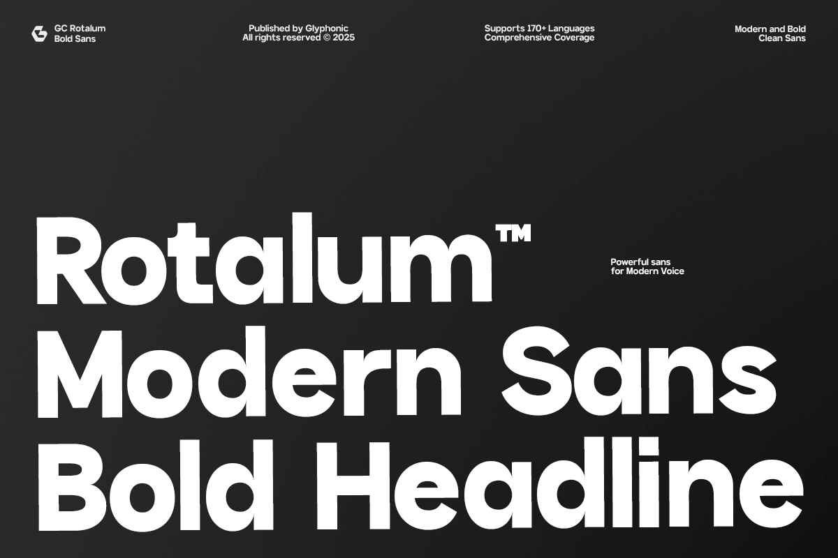 GC Rotalum - Modern Bold Sans
