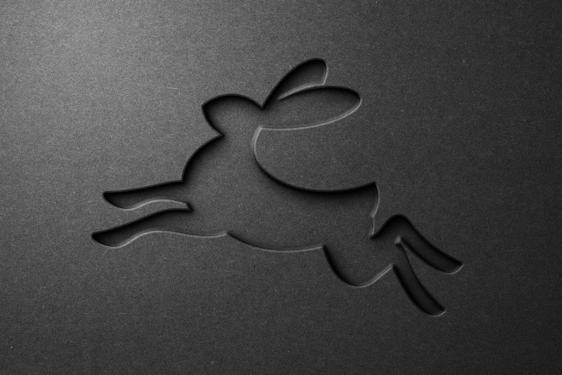 Black Paper Debossed Effect