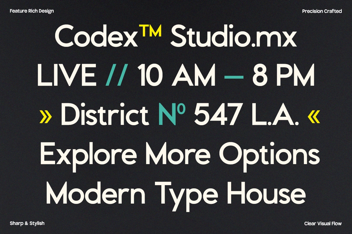 GC Codex – A Neo-Sans with Clarity