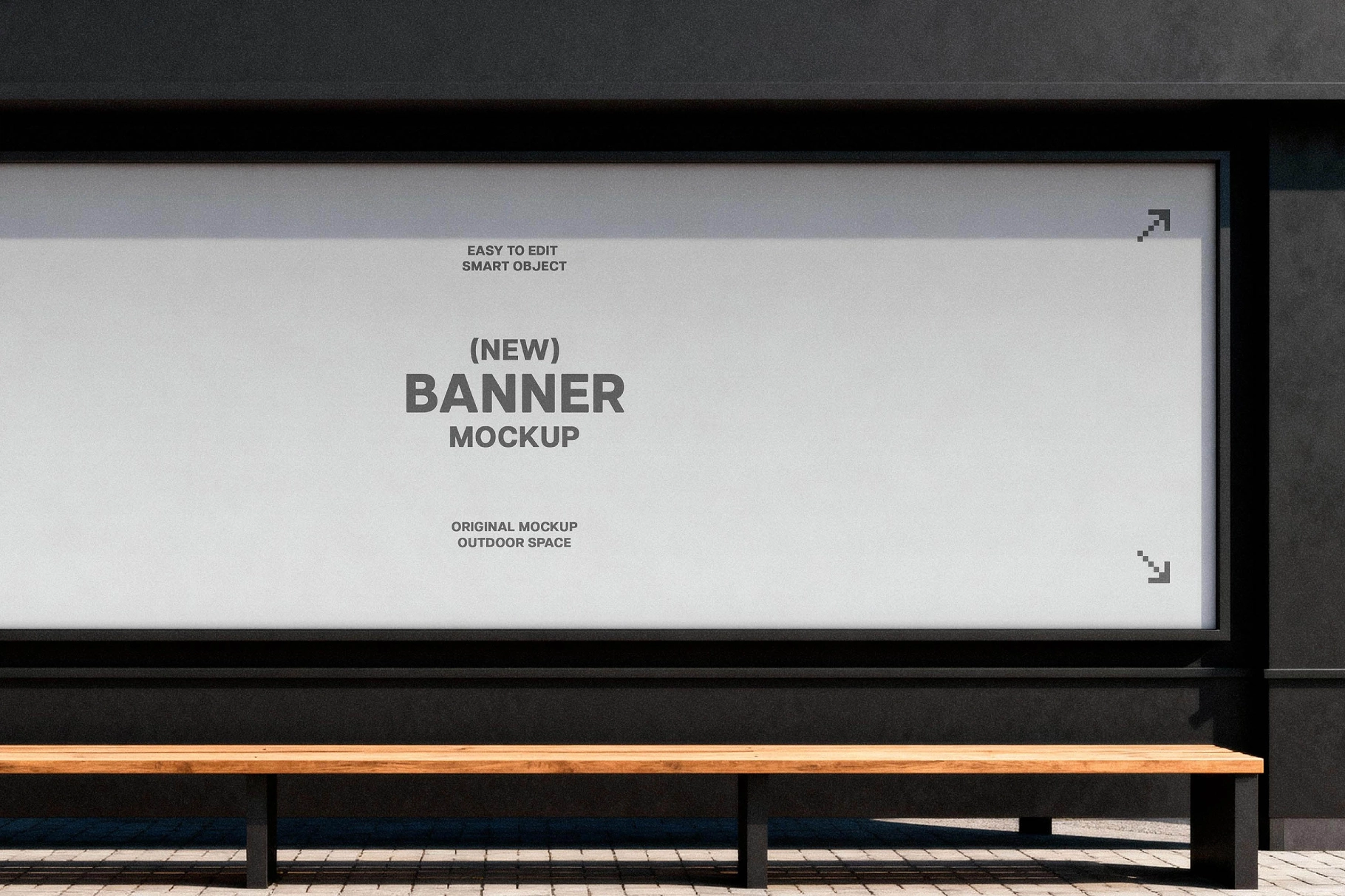 Bus Stop Banner Mockup