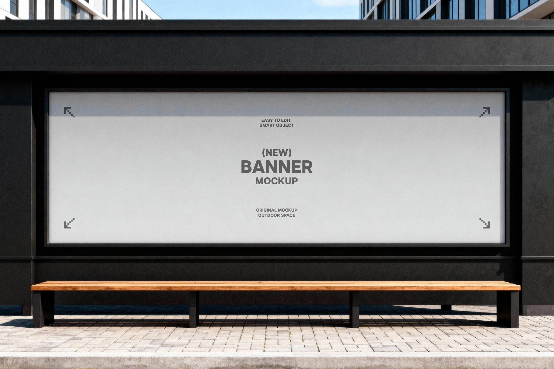Bus Stop Banner Mockup