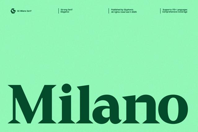 GC Milano – Strong Serif Elegance