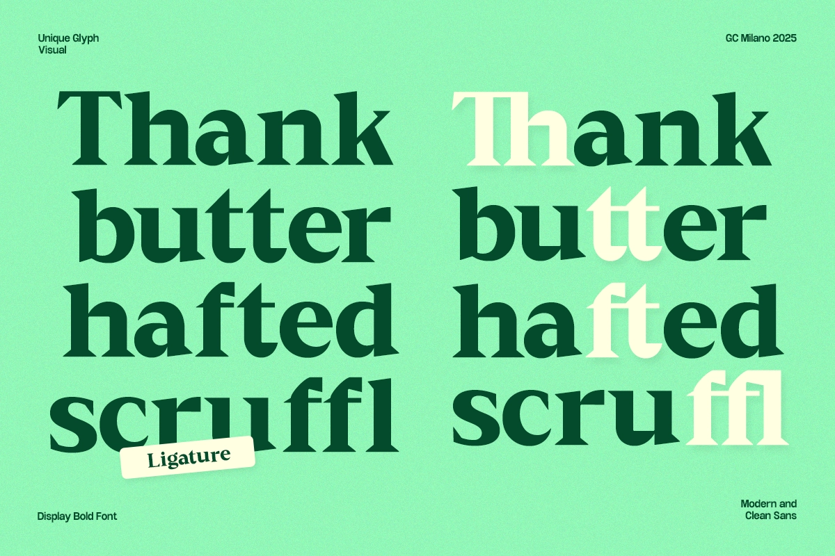 GC Milano – Strong Serif Elegance