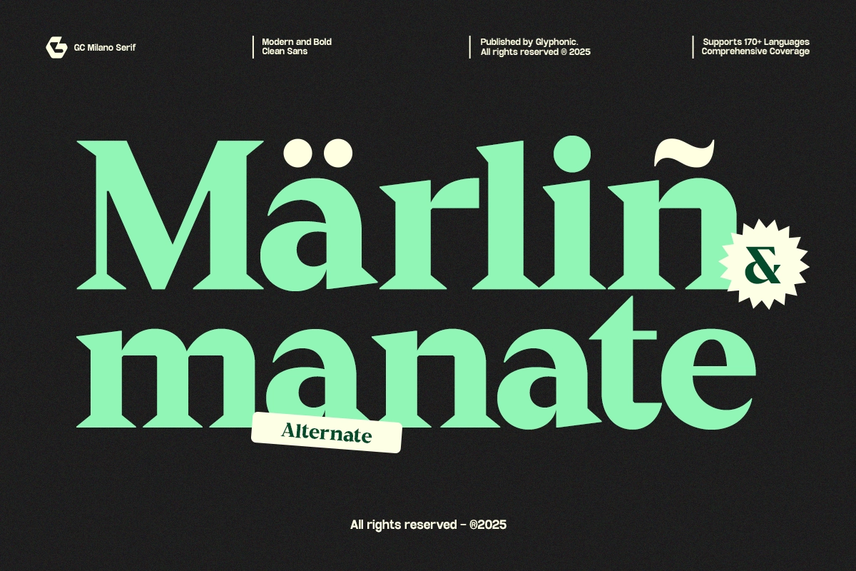 GC Milano – Strong Serif Elegance