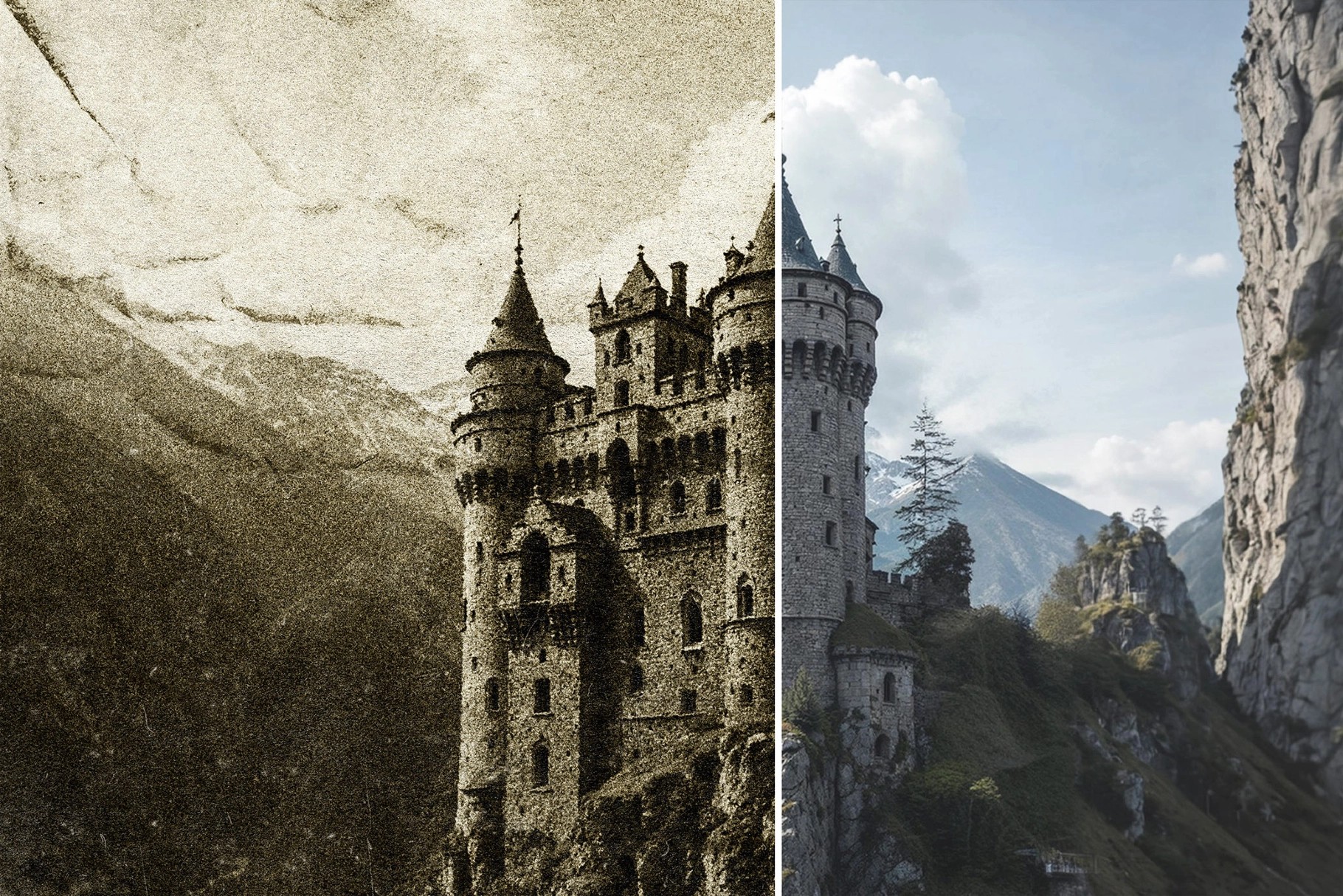 Retro Sepia Overlay Photo Effect