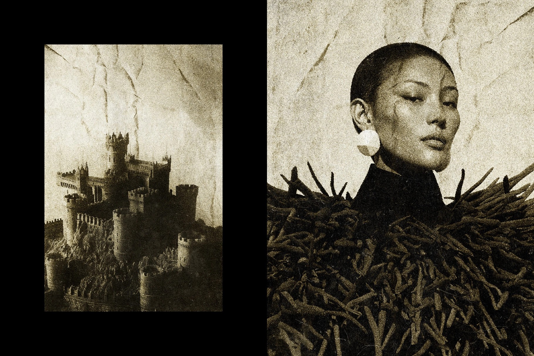 Retro Sepia Overlay Photo Effect