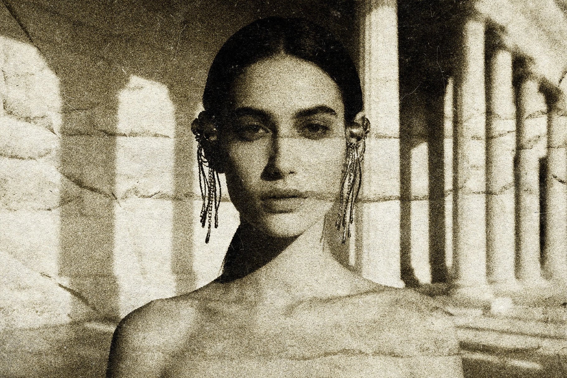 Retro Sepia Overlay Photo Effect