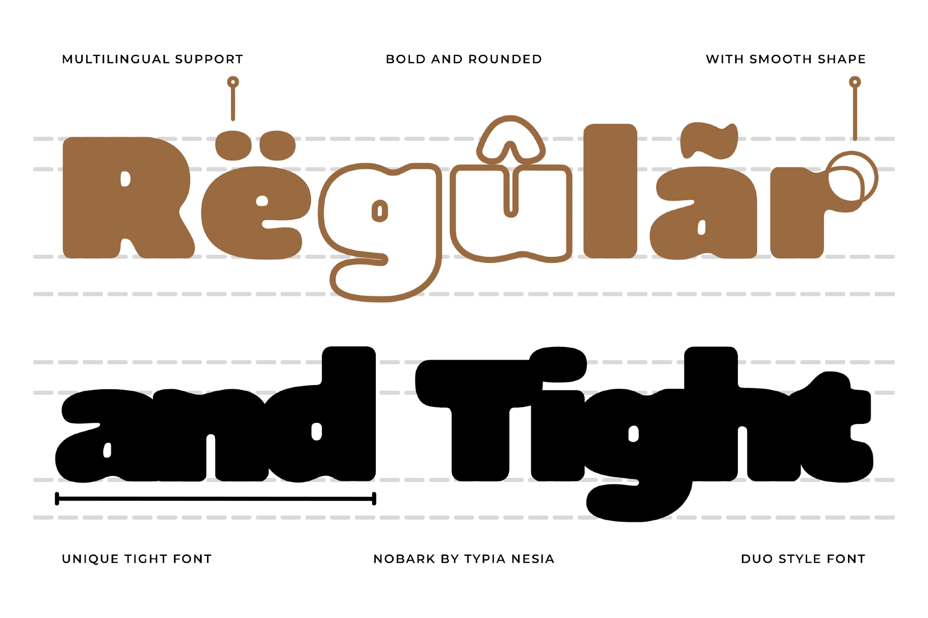 Nobark - Retro Rounded Bold Chunky Font