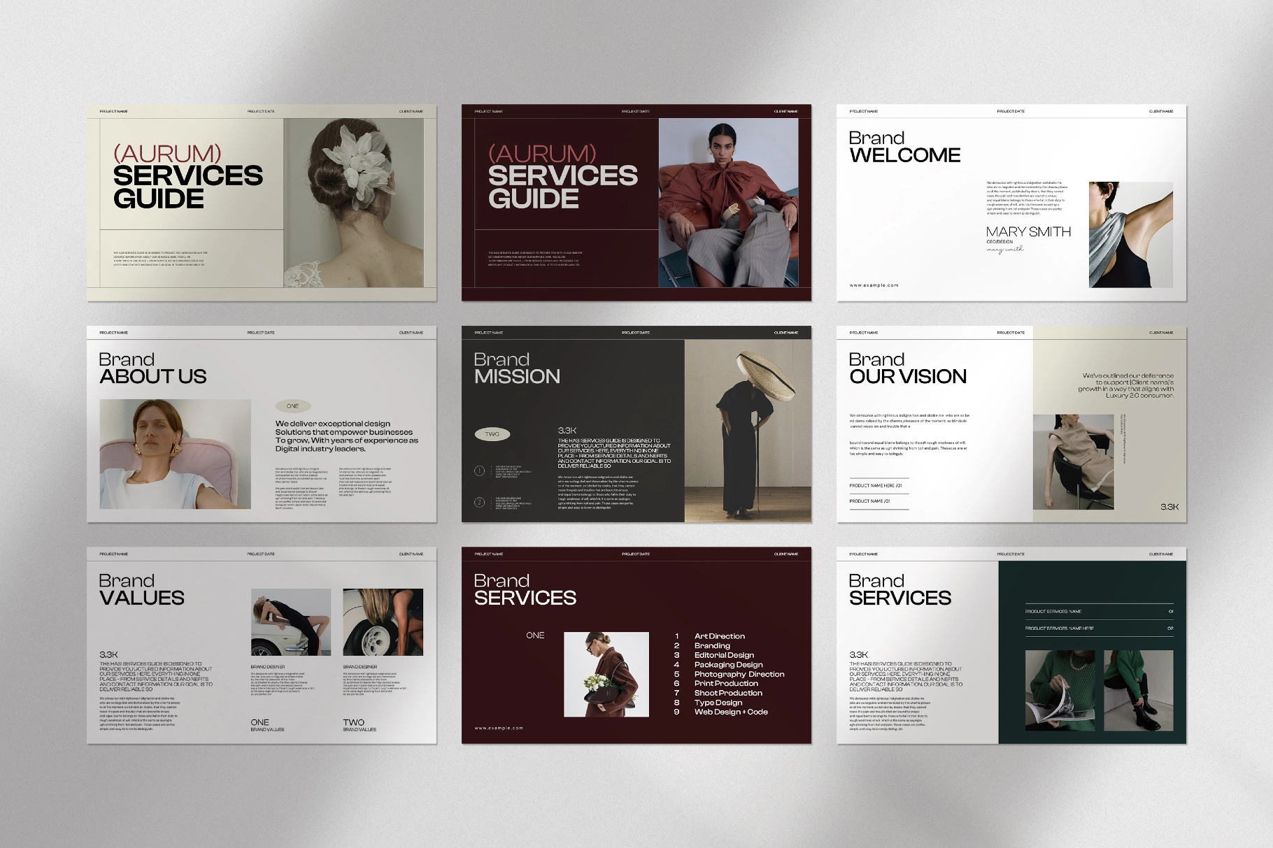 Services Guide Presentation Template