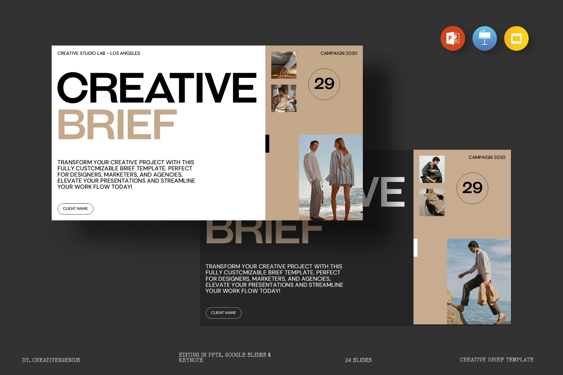 Creative Brief Presentation Template