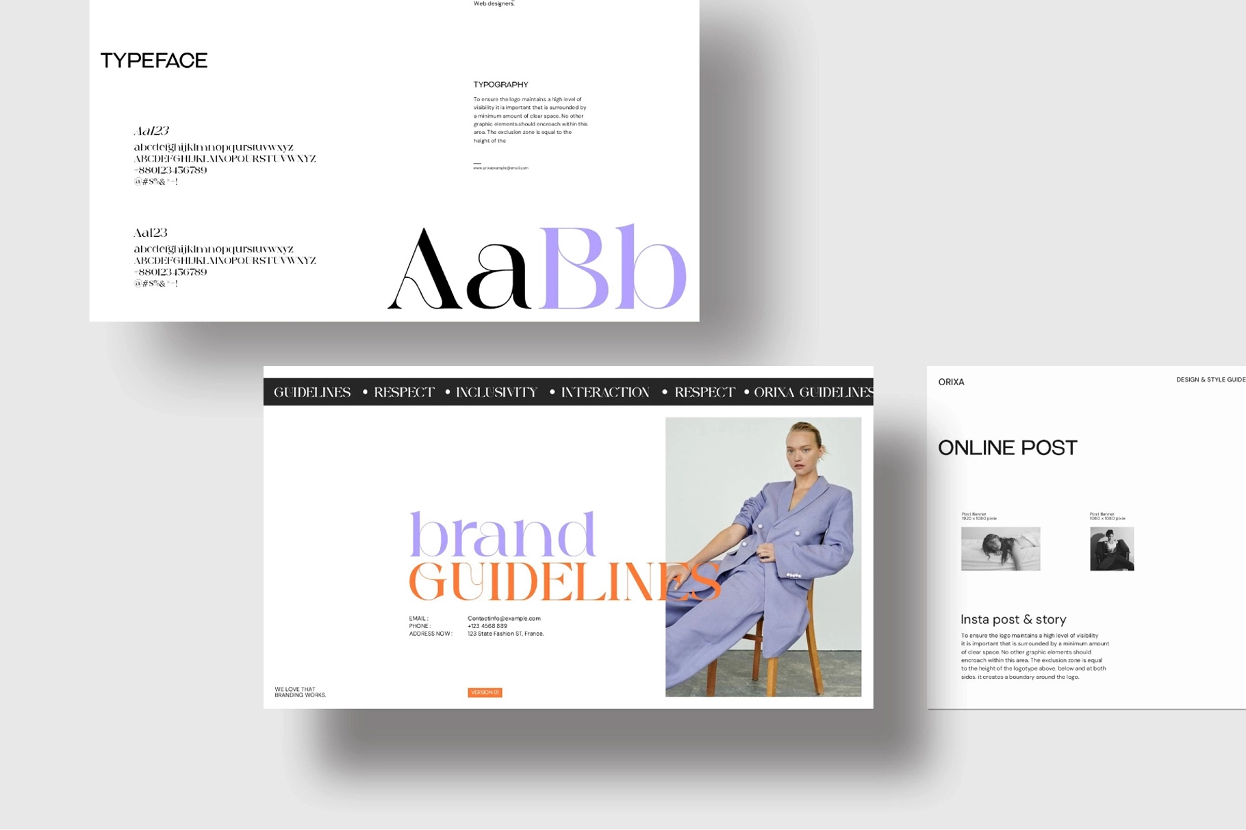 Orixa Brand Guidelines Presentation Template