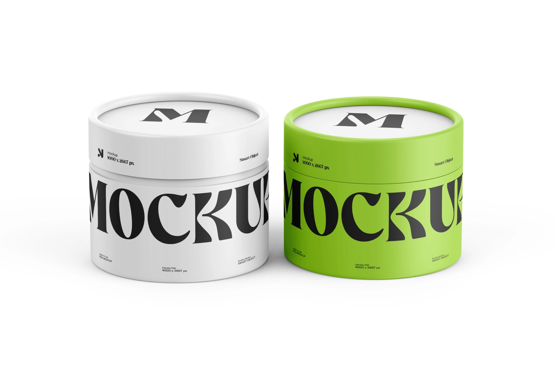 Paper Tube Packaging Mockup