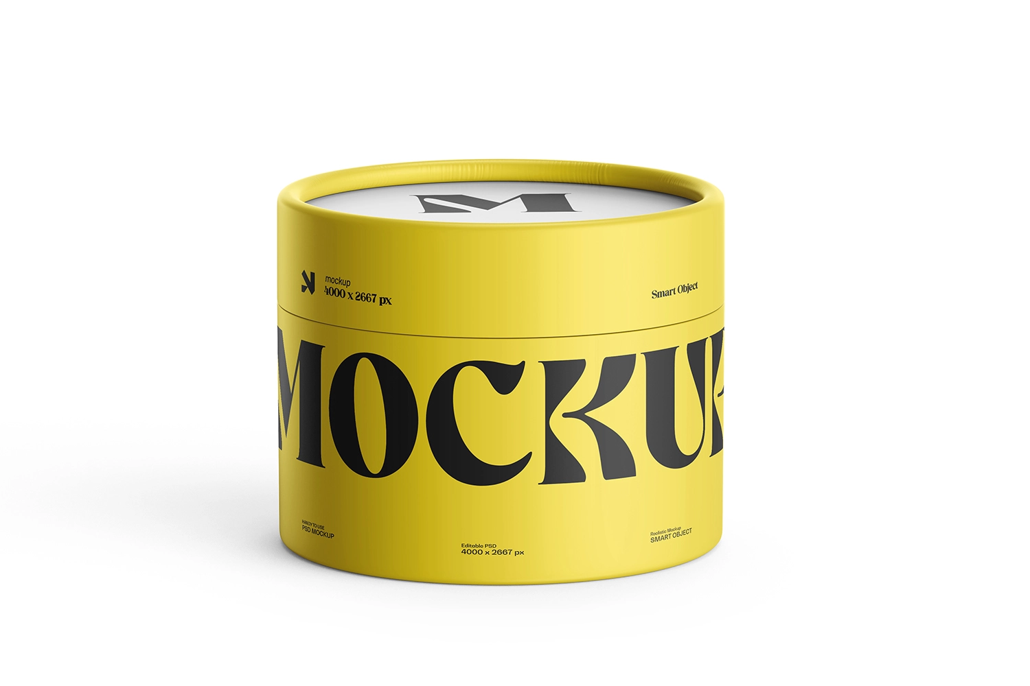 Paper Tube Packaging Mockup