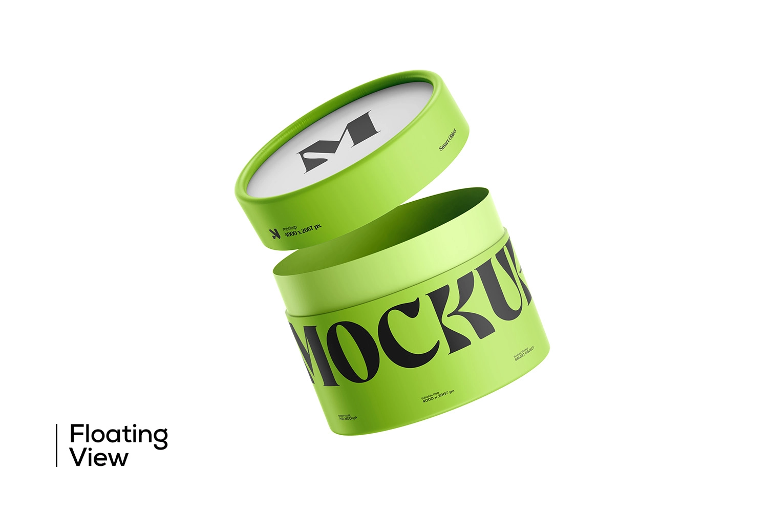 Paper Tube Packaging Mockup