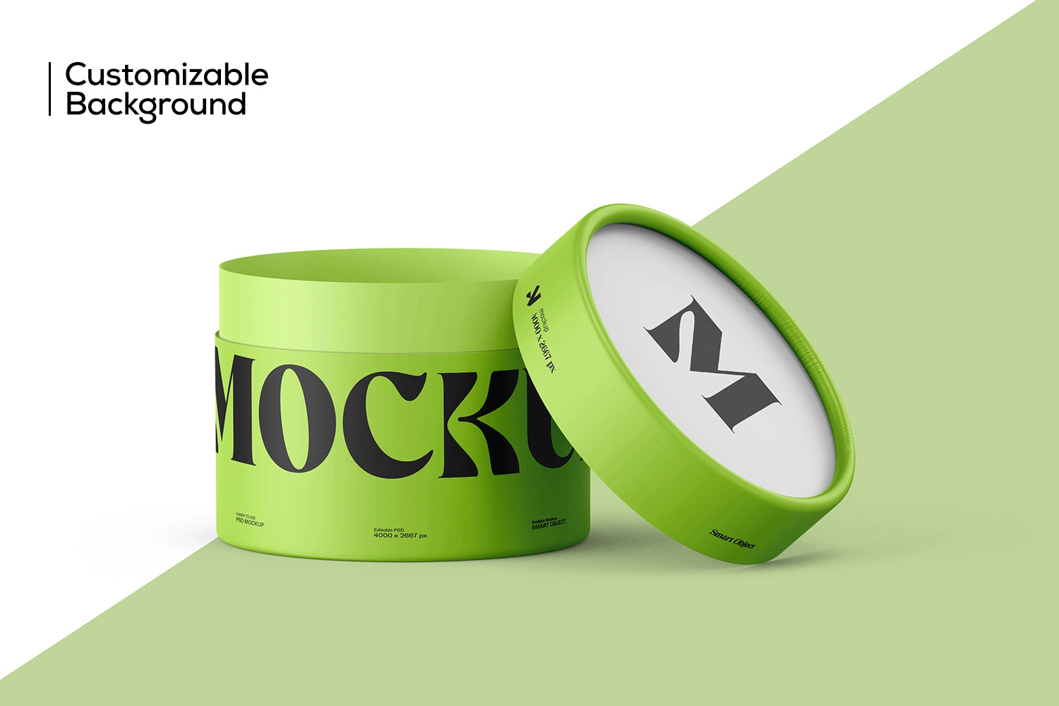 Paper Tube Packaging Mockup