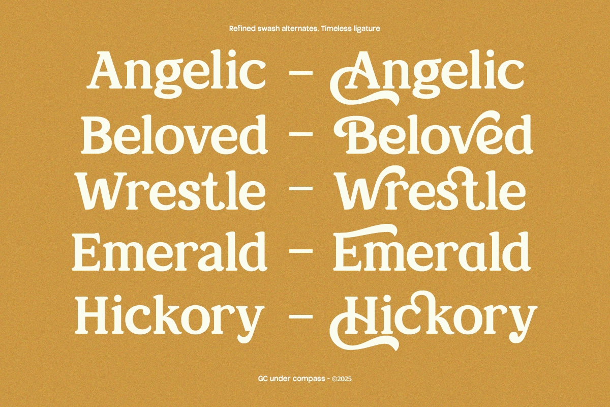 GC Under Compas – Timeless Serif