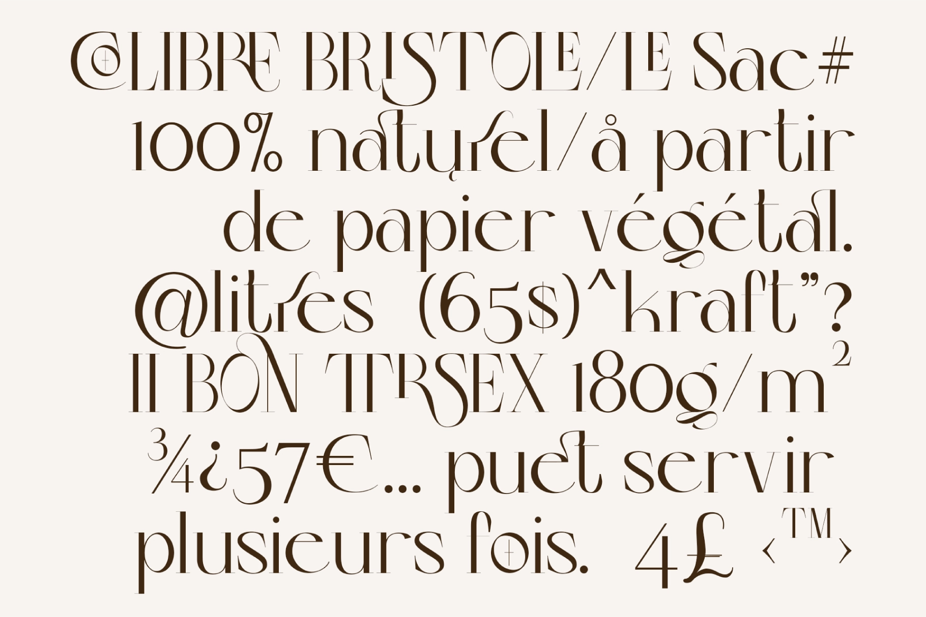 Colibre Bristole Pro - Serif Font