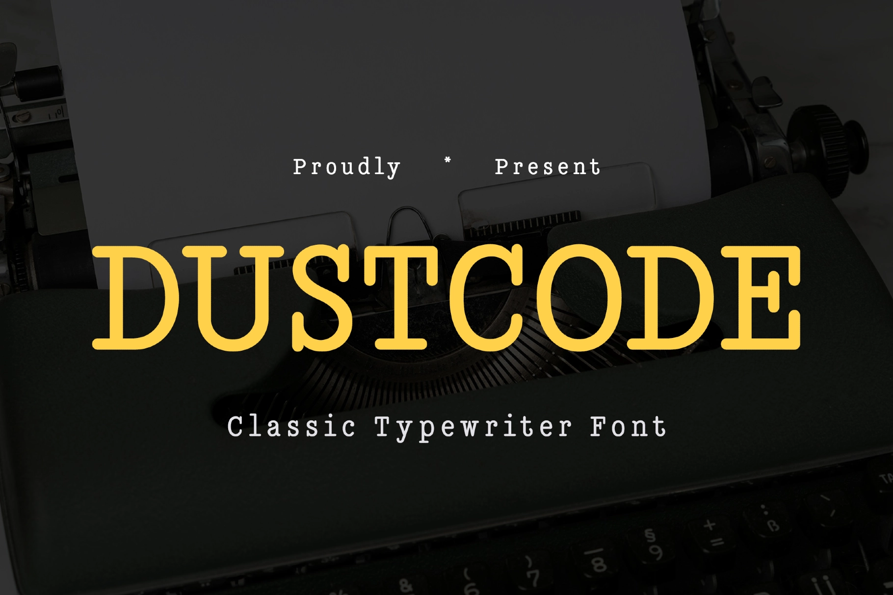 Dustcode - Classic Typewriter Font