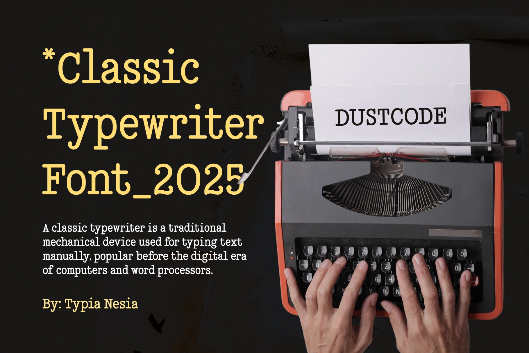 Dustcode - Classic Typewriter Font