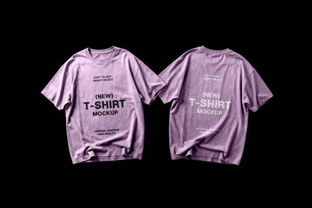 Front & Back T-Shirt Mockup