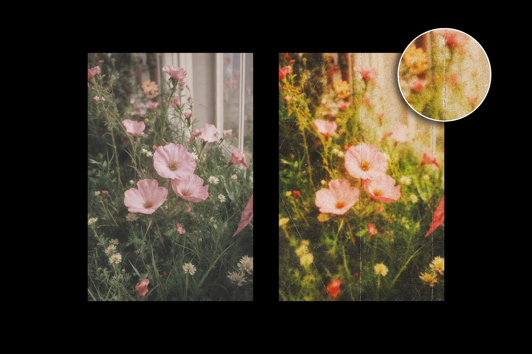 Blurred Folded Paper Photo Effect