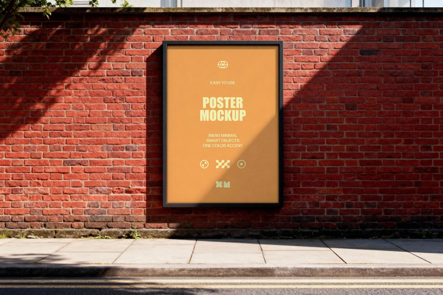 Daylight Street Poster Frame Mockup