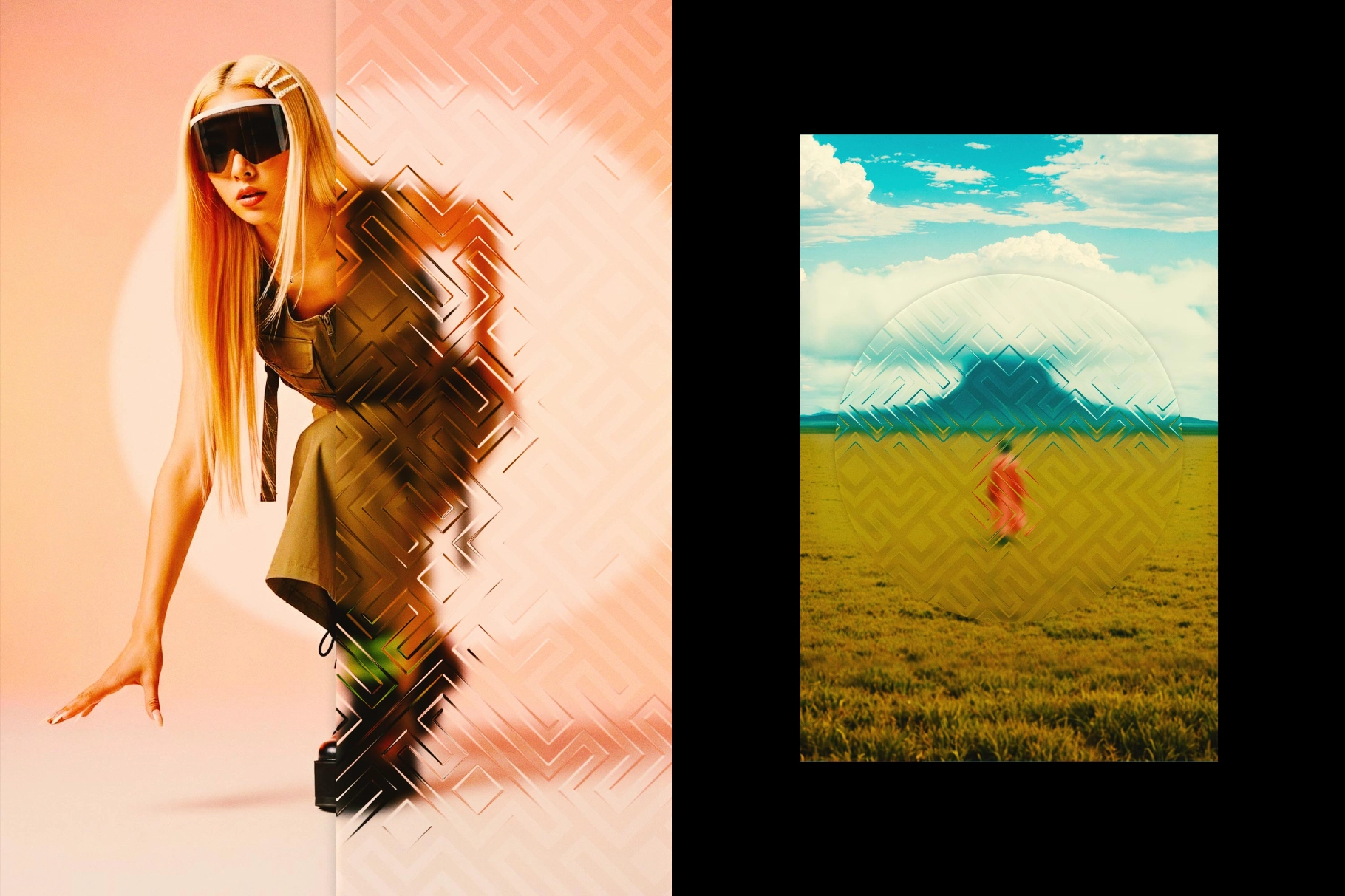 Patterned Glass Photo Effect