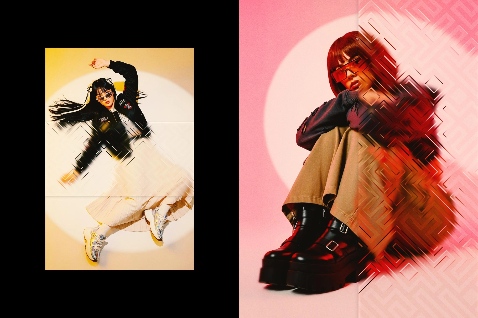 Patterned Glass Photo Effect