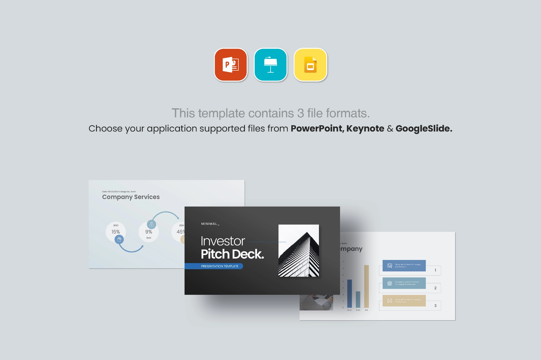 Investor Pitch Deck Presentation Template