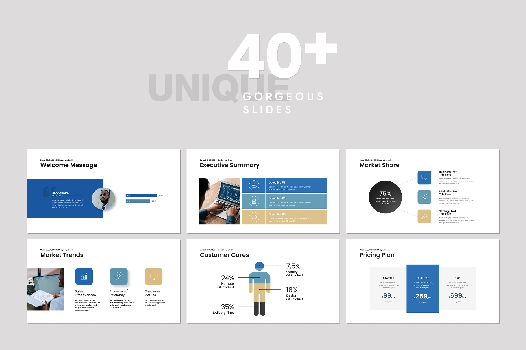 Investor Pitch Deck Presentation Template
