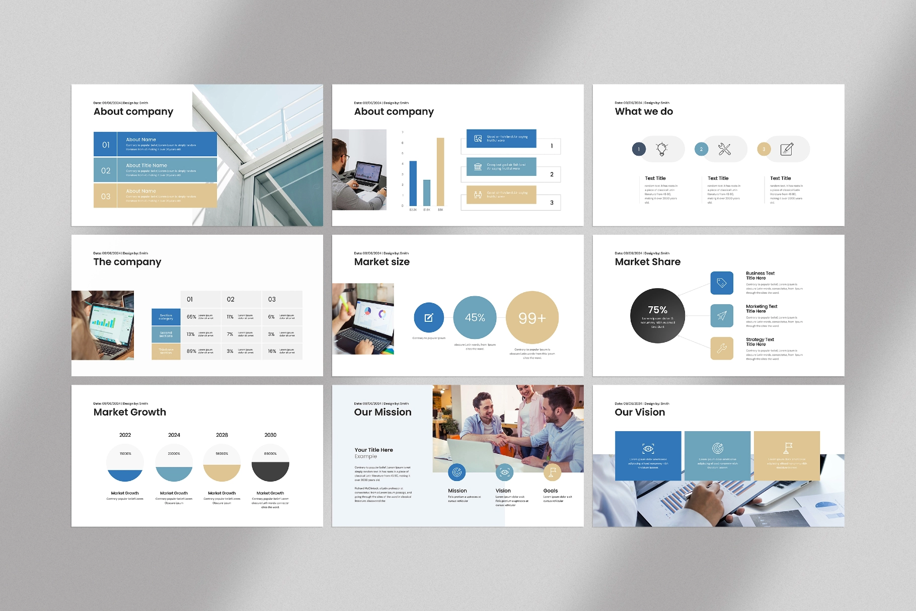 Investor Pitch Deck Presentation Template