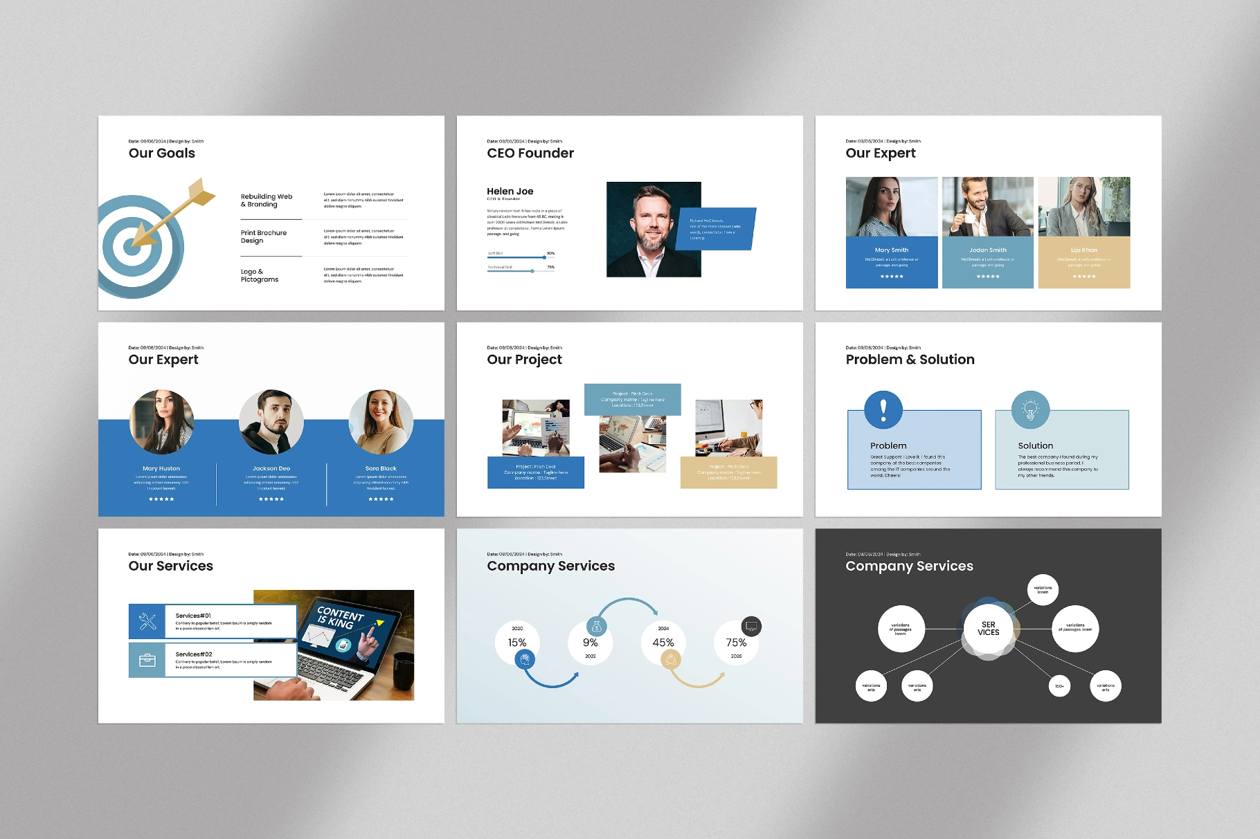Investor Pitch Deck Presentation Template