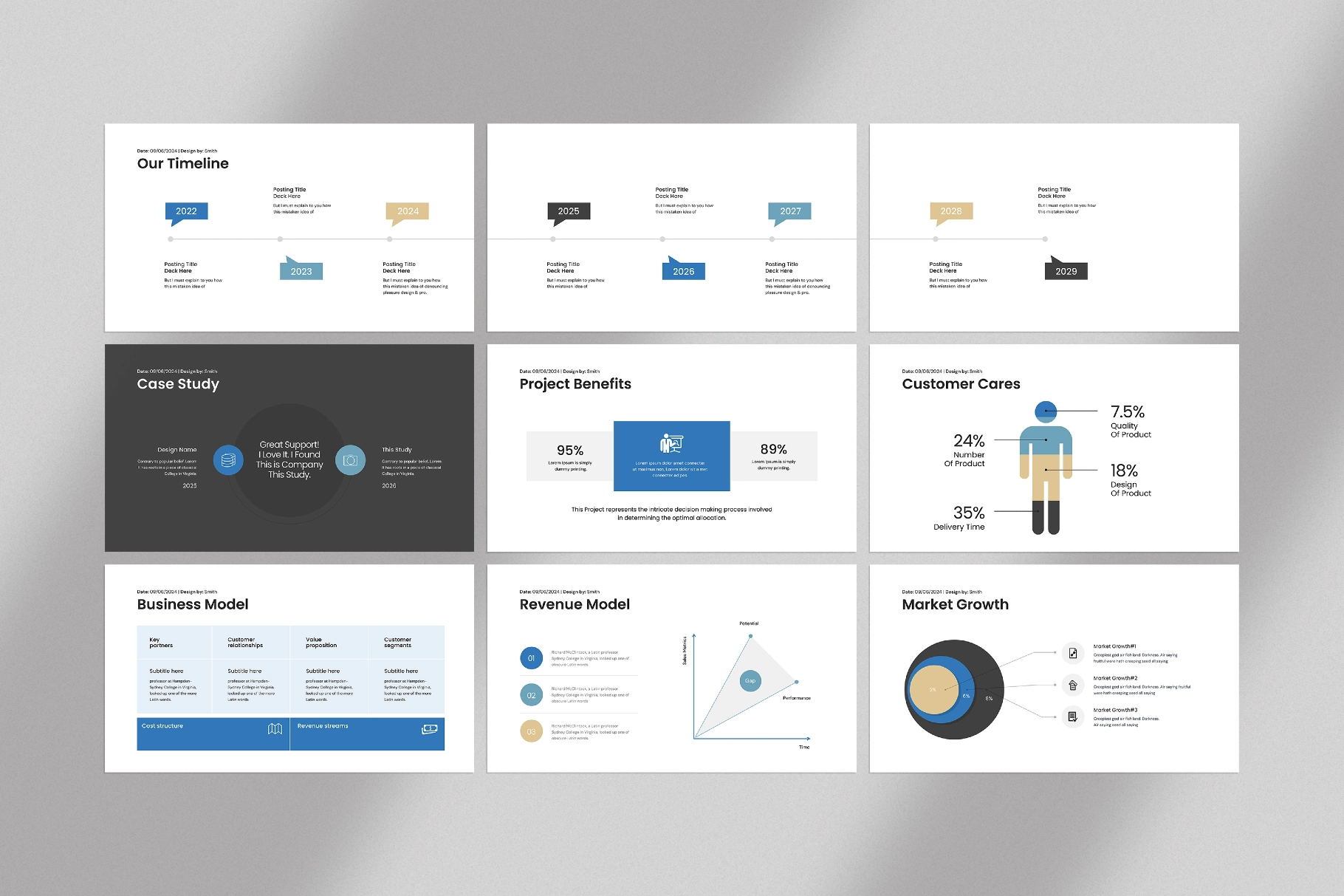 Investor Pitch Deck Presentation Template