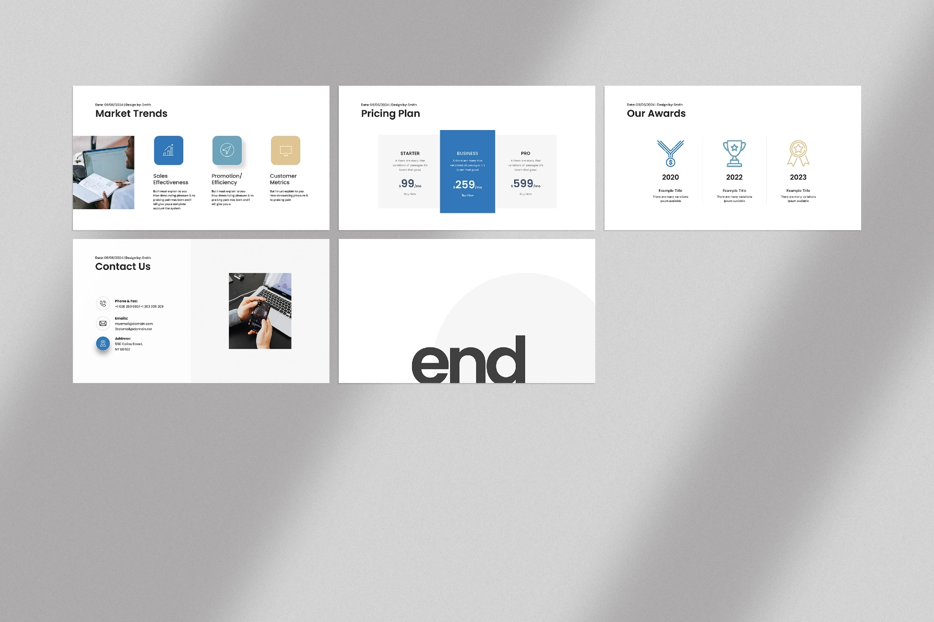 Investor Pitch Deck Presentation Template