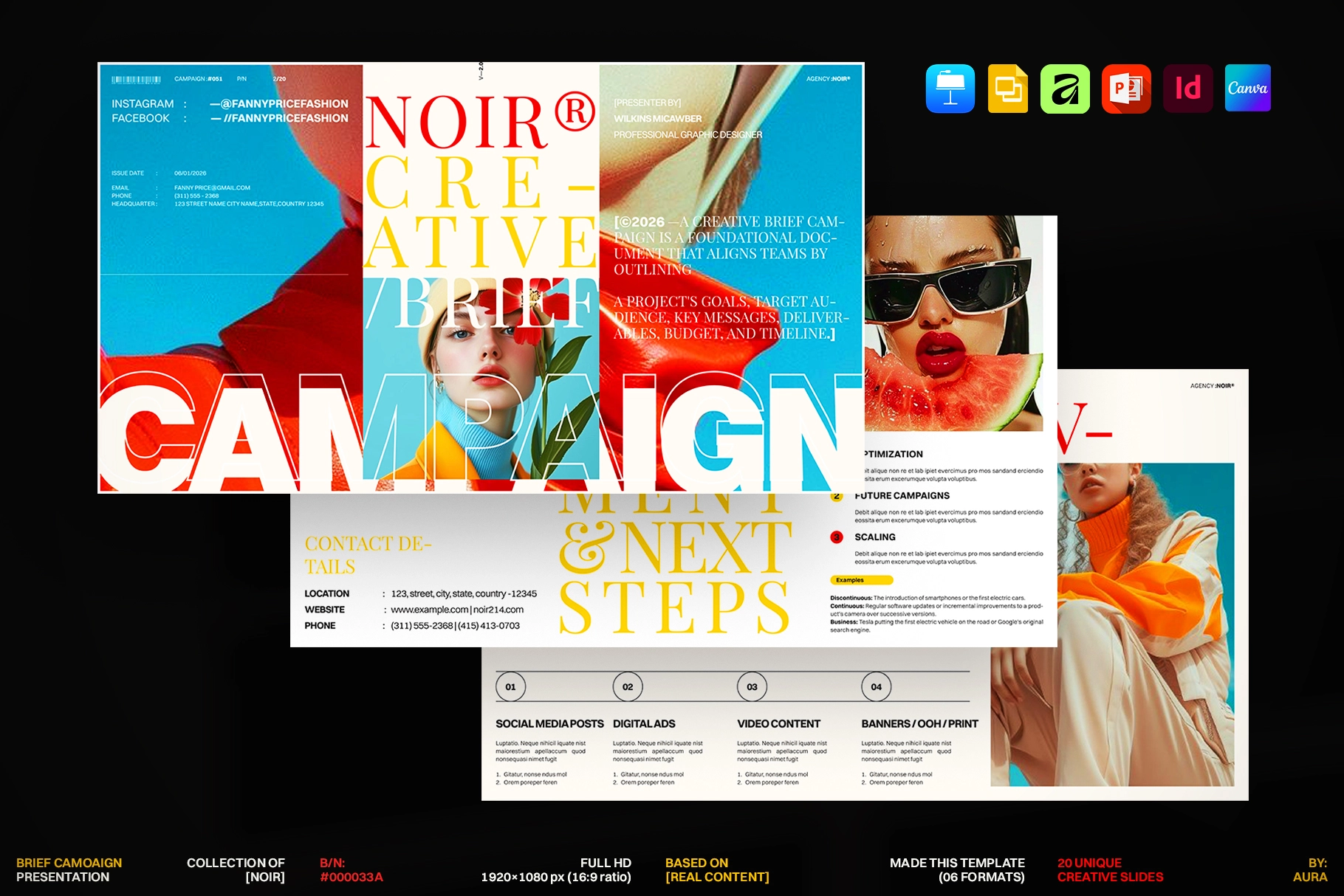 Creative Brief Campaign Presentation Template