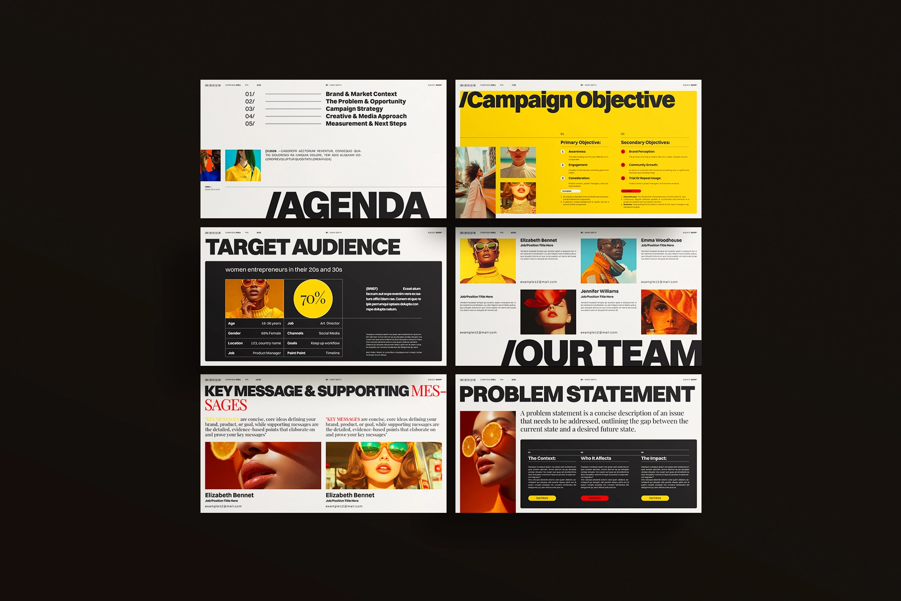 Creative Brief Campaign Presentation Template