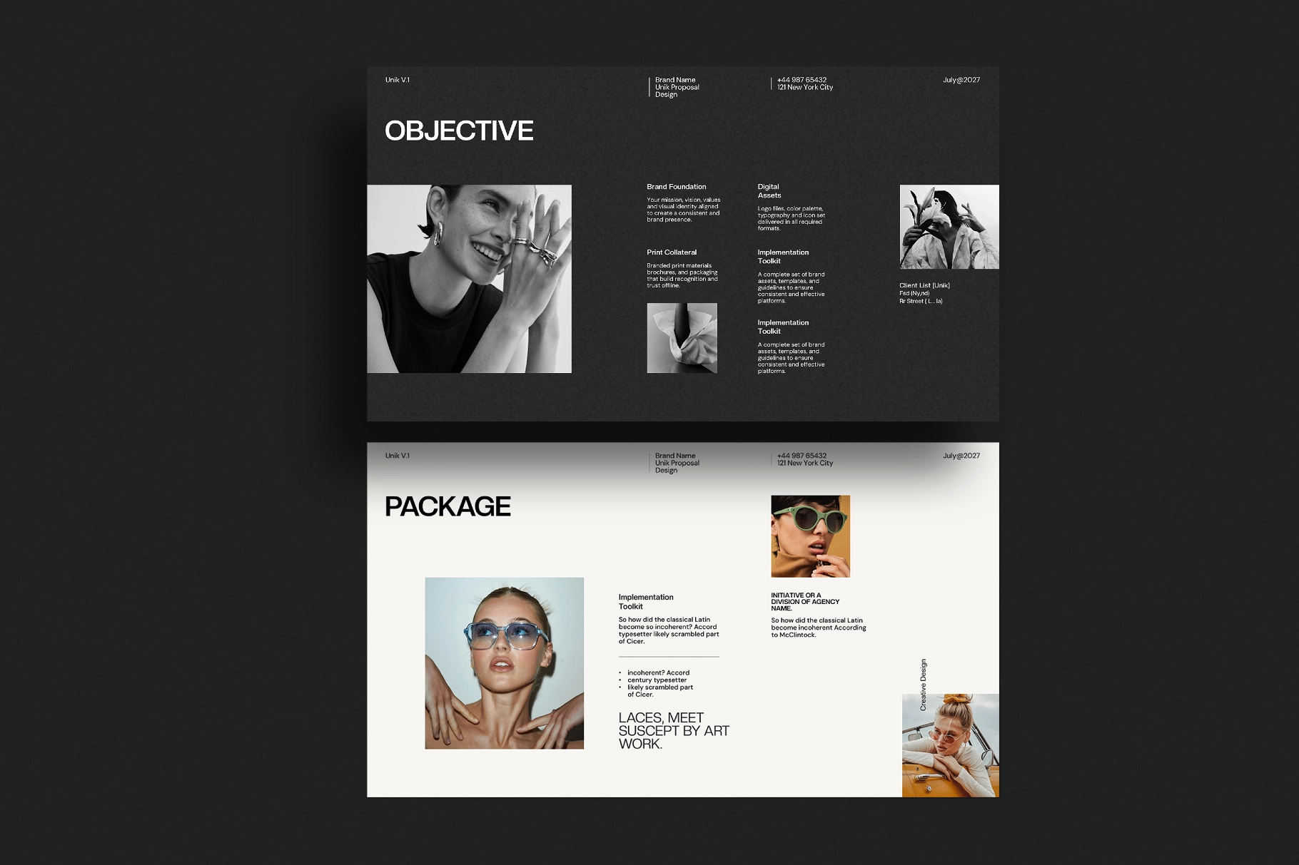 UNIK | Proposal Presentation Template