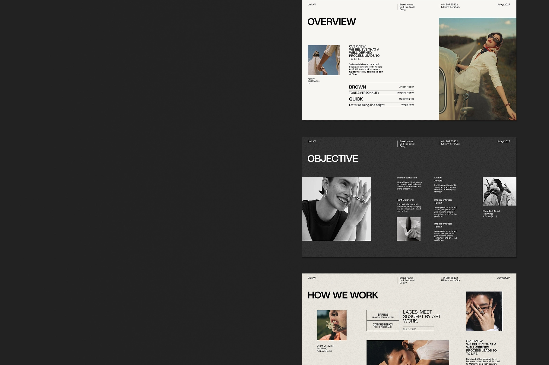UNIK | Proposal Presentation Template