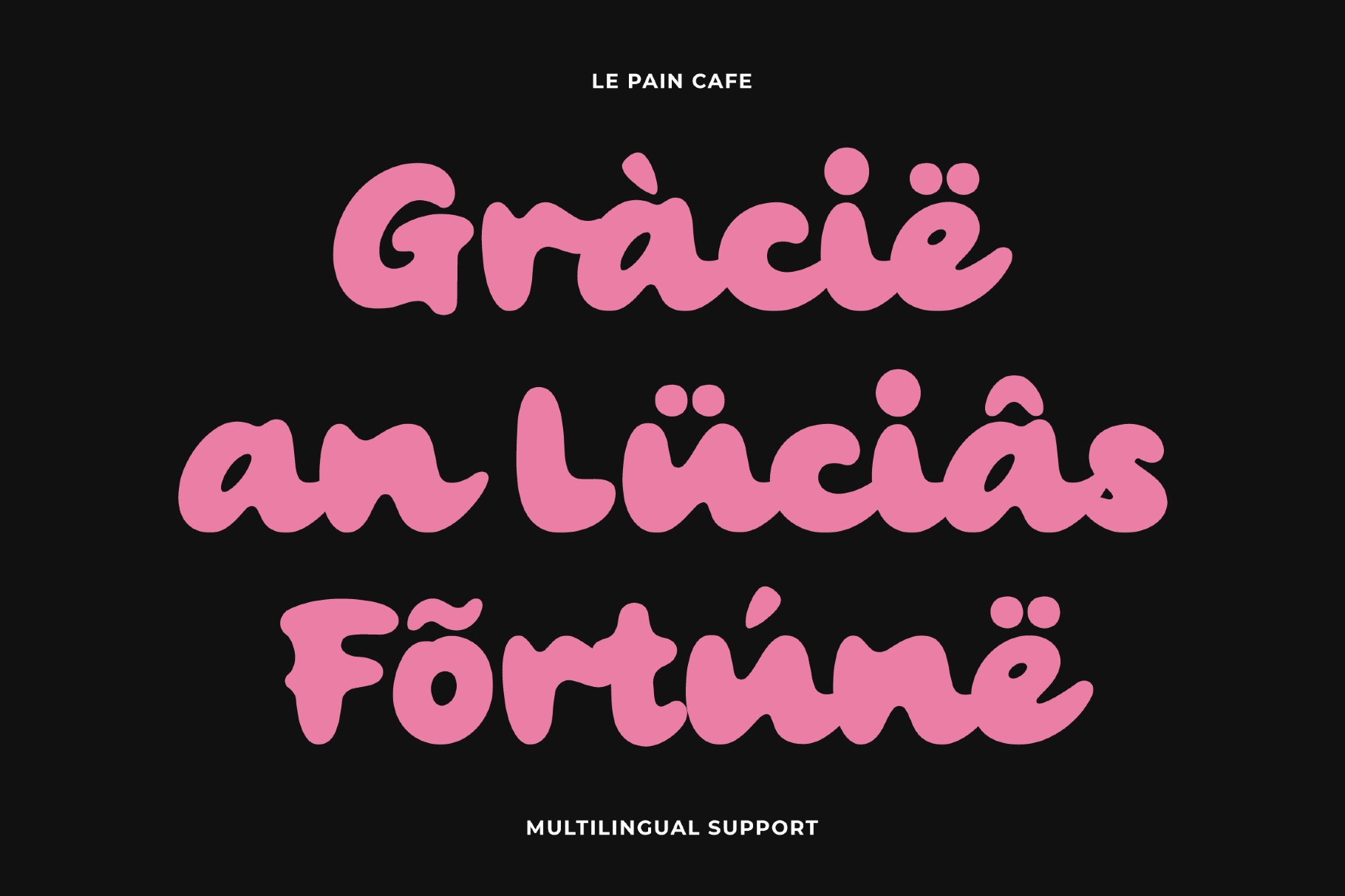 Le Pain Cafe - Bold Retro Brush Script